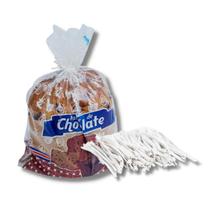 100 un de saco plastico p/ chocotone 500g + 100 un de fechos 100 un de saco plastico p/ chocotone 500g + 100 un de fechos