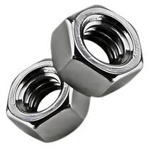 100 Un Porca M12 Sextavada Flangeada C/ Serrillha Aço inox