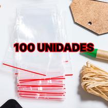 100 Un Saco Zip Bomback N0 4x4cm