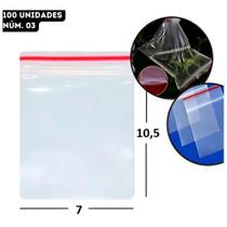 100 Un Saco Zip Inoven N3 7x10,5cm