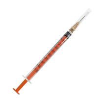 100 UN Seringa De Insulina Desc. C/Agulha 13X4,5 1ml LS SR