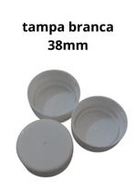 100 un Tampa Lacre branco Garrafa 38mm cor branco - Maripel