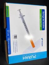 100 Unidades de Seringa de Insulina 1ml U100 31G com Agulha Fixa 0,25x6mm 100 Unidades de Seringa de Insulina 1ml U100 31G com Agulha Fixa 0,25x6mm