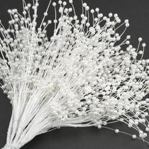 100 unidades de Varillas de Perlas JUXINGDAZYF con Cuentas ABS de 4mm, Hilo de 25cm