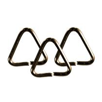 100 Unidades Elo Triângulo 8mm Para Chaveiros Ouro Velho 100 Unidades Elo Triângulo 8mm Para Chaveiros Ouro Velho