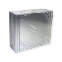 100 Unidades Estojo/Box CD 10mm Acrílico Transparente/Cristal Modelo Padrão 100 Unidades Estojo/Box CD 10mm Acrílico Transparente/Cristal Modelo Padrão