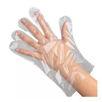 100 Unidades Luva Plástica Descartável