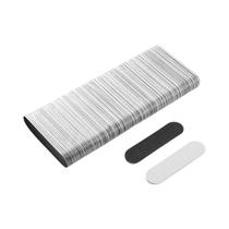 100 Unidades Mini Lixa De Unha Descartável De Madeira Dupla Face 6cm Polidor De Unha 100/240