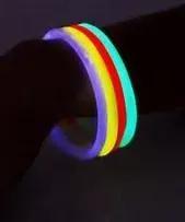 100 Unidades Pulseiras Neon Fluorescentes Tubo Para Festa Aniversário Casamento