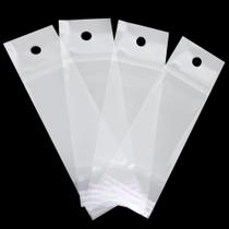 100 Unidades saco Plástico Adesivado com Solapa 4x6+3 cm