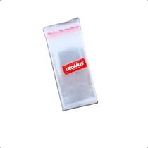 100 unidades saquinho com aba adesiva 6x12 poli transparente celofane cromus com 100un