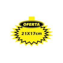 100 unidades SPLASH Cartaz OFERTA Supermercado 21X17CM - Amarelo e Preto Black Friday