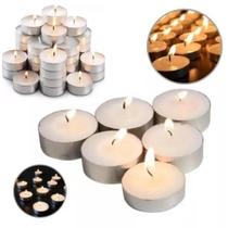 100 Velas Estilo Rechaud Com Suporte Em Alumínio Decoração