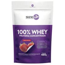 100% whey 480 g - size up (morango)
