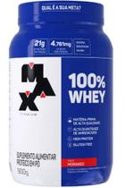 100% Whey (900G) Max Titanium - Morango