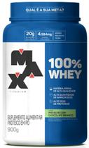 100% Whey (900G) Max Titanium - Pistache com chocolate branco