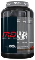 100% Whey (900G) - Muscle Definition - Chocolate Com Morango
