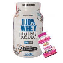 100% Whey Crush 900g - S/ Lactose - Under Labz + Ácido Hialurônico - 60 Cápsulas - Rei Terra