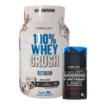100% Whey Crush - 900g - Under Labz - Sem Lactose, Glúten + HMB Labz 120 V-Caps