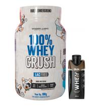 100% Whey Crush 900g - Zero Lactose/Glúten - Under Labz + Whey Shake - 250ml - Dux