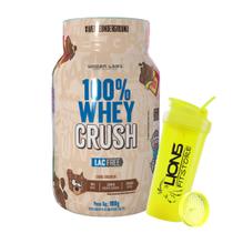 100% Whey Crush LacFree Zero Lactose 900g - Under Labz + Coqueteleira Cor Sortida 700 ml