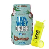 100% Whey Crush LacFree Zero Lactose 900g - Under Labz + Coqueteleira Cor Sortida 700 ml