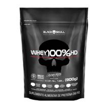 100% Whey Hd Morango 900G Refil - Black Skull 100% Whey Hd Morango 900G Refil - Black Skull