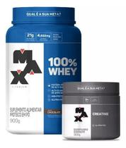 100% Whey Max Titanium 900G + Creatina 300g