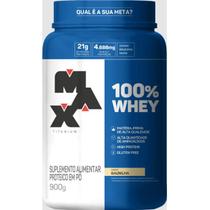 100% Whey Max Titanium Sabor Baunilha 900g