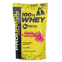 100% WHEY MORANGO 900g POUCH - PRONABOL