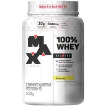100% Whey Pote 900g Rafael Brandão Banoffee Max Titanium 100% Whey Pote 900g Rafael Brandão Banoffee Max Titanium