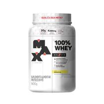 100 Whey Pote 900g Rafael Brandão Banoffee Max Titanium Sabor Banoffe