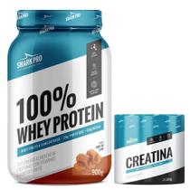 100% Whey Protein - 900g - Shark Pro + Creatina Monohidratada - 300g - Shark Pro