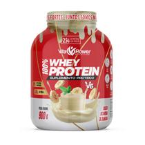 100 Whey Protein 900g V6 Max Vita Power Resultados Extremos Lançamento