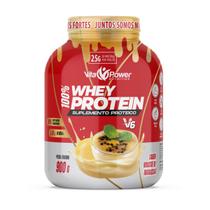 100 Whey Protein 900g V6 Max Vita Power Resultados Extremos Lançamento