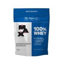100% Whey Protein Concentrado 900g Refil Max Titanium