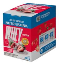100% Whey Protein Concentrado Morango Nutrilatina 310g Morango Sabor:Morango Silvestre 100% Whey Protein Concentrado Morango Nutrilatina 310g Morango Sabor:Morango Silvestre