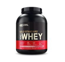 100% Whey Protein Gold Standard (2,270kg) NOVO RÓTULO - Sabor: Morango - Optimum Nutrition