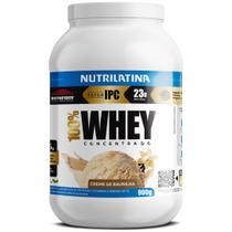 100% Whey Protein Nutrilatina Sabor Creme de Baunilha 900g