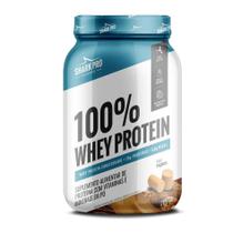 100 whey protein pote sabor pacoca 900g shark pro