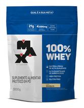 100% Whey Protein Refil 900g - Max Titanium 100% Whey Protein Refil 900g - Max Titanium