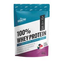 100% Whey Protein Refil 900g Shark Pro SABOR:IOGURTE C/FRUTAS VERMELHAS