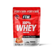 100% Whey Protein Refil Doce de Leite 900g - FTW