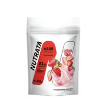 100% Whey Refil 900g Morango Nutrata