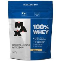 100% Whey Refil (900g) - Sabor: Baunilha - Max Titanium