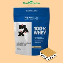 100% WHEY REFIL COOKIES &amp CREAM 900G - MAX TITANIUM