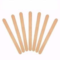 100 X Palito Sorvete Picolé Ponta Redonda Madeira Artesanato Escolar