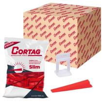 1000 Espaçador Nivelador Slim 1,5mm + 100 Cunhas Slim Cortag