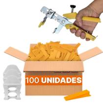 1000 Espaçadores / Nivelador Slim + 100 Cunhas Slim + Alicate