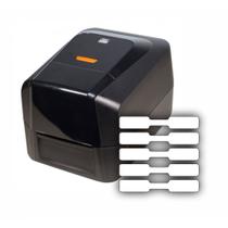 1000 Etiqueta Adesiva para Jóia Bijuteria Fix 10x65 mm em Filme BOPP Uso Manual ou Impressoras Térmicas 2 Rolo C/500 - DC Automação